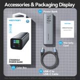  Pin sạc dự phòng công suất cao Vention 27000mAh Power Bank 140W - FHV ( cho Laptop/ Tablet/ Smartphone) 