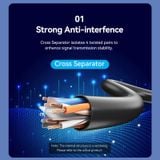  Cáp mạng tốc độ cao Vention Cat6 UTP Patch Cable - IBR (1000Mbps Transmission Speed) 