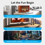  Cáp chuyển âm thanh Vention Cotton Braided 3.5mm Male to 2RCA Male Audio Cable - BCS (AUX 3.5mm sang Jack bông sen ) 