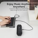  Multi-function USB-C to DP/HDMI/VGA/USB-C Gen 1/USB 3.0x2/USB 2.0/RJ45/SD/TF/TRRS 3.5mm/PD Docking Station 0.25m Gray Metal Type 