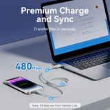  Cáp Sạc Nhanh USB to Lightning VENTION LAM 2.4A (480Mbps) 