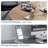  Đế sạc không dây Vention 15W Magnetic Wireless Charger - FGHIF (Stand with MagSafe 1M Silver) 