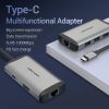  Bộ Hub Mở Rộng Đa Năng 6 in 1 Vention CNCHB Type-C to HDMI/USB3.0*3/RJ45/PD Converter 0.15M 