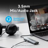  HUB Mở Rộng Kết Nối Đa Năng 9-in-1 VENTION TGV (Type-C to HDMI4K@60Hz/1*USB 3.2 Gen 1 Type-C 5Gbps/1*USB 3.0 5Gbps/1*USB 2.0 480Mbps/RJ45 1Gbps/1*SD&TF/1*TRRS 3.5mm/1*Type-C PD100W) 