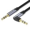  Dây cáp âm thanh chất lượng cao AUX Audio 3.5 VENTION Right Angle BANHF (Flat cable, 1M, AUX Cable 3.5mm) 