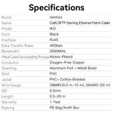  Cáp Mạng LAN Cat8 SFTP VENTION IKO (40Gbps, 2000MHz) 