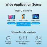  USB-C Male to TRS Audio & Mic Jack 