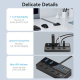 HUB Mở Rộng Đa Năng USB3.0 to 4*USB3.0 + Type C Power Switches VENTION CHW (5Gbps) 