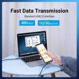  USB 2.0 C Male Right Angle to C Male 5A Cable 0.5/1/1.5/2M Gray Aluminum Alloy Type 