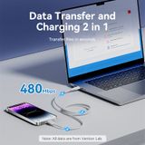  Cáp Sạc Nhanh C to Lightning VENTION LAK 27W (480Mbps, 3A) 