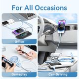  Vention USB 2.0 A Male to 3-in-1 USB-C & Lightning & Micro-B Male 6A Cable Aluminum Alloy Type 