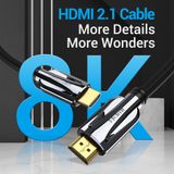  Cáp HDMI2.1 vải dù chất lượng cao Vention HDMI 8K Resolution Ultra-HD Cable - AAL (HDMI2.1, 8K@120Hz,3D / eARC Support) 