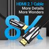  Cáp HDMI2.1 vải dù chất lượng cao Vention HDMI 8K Resolution Ultra-HD Cable - AAL (HDMI2.1, 8K@120Hz,3D / eARC Support) 
