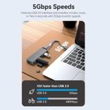  Hub Mở Rộng Kết Nối Đa Năng VENTION CHL (USB3.0 to USB3.0*4, with Power Supply) 