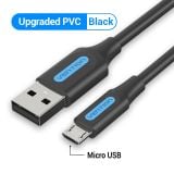  Cáp sạc nhanh Micro USB VENTION COL (3A, 480Mbps) 