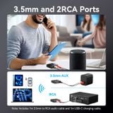  Bộ Thu Âm Thanh Bluetooth VENTION NAJ (Bluetooth v5.1, Hi-Fi Clear Sound Transmission, 3.5mm and RCA Output Ports) 