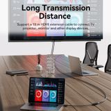  DP to HDMI 4K@60Hz Converter for computer TV laptop displayer 