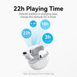  Tai nghe True Wireless Vention White Clamshell Style Earbuds - NBC (Bluetooth 5.1, Hi-Fi Audio, 22H, iPX4) 