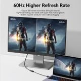  DP to HDMI 4K@60Hz Converter for computer TV laptop displayer 