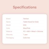  Đế giữ điện thoại để bàn Vention Height Adjustable Tablet Stand - KSG (Kim loại, Xếp gọn, thay đổi chiều cao và góc nhìn) 