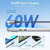  Vention USB 2.0 Type-C Male to Type-C Male Right Angle 3A Cable Aluminum Alloy Type 