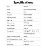  Đèn LED Dây RGB VENTION PAA (with IR Remote, USB 5V Power Supply) 