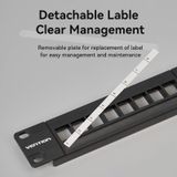  Bộ Panel cổng mạng Vention 24 Ports Unloaded Keystone Patch Panel - KJA (24 Port) 