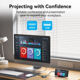  HUB chuyển đa năng Vention 7 in 1 Docking Station - TOP (Type C to HDMI/USB 3.0x3/SD/TF/PD,  0.115m Aluminum Alloy) 