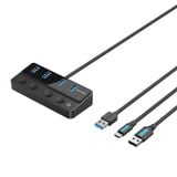  HUB Mở Rộng Đa Năng USB3.0 to 4*USB3.0 + Type C Power Switches VENTION CHW (5Gbps) 