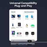  HUB chuyển đa năng Vention 9in1 MST Support Docking Station - TQV (USB-C to HDMI x 2[MST]/USB 3.0 x 2/USB 2.0/RJ45/SD/TF/PD) 