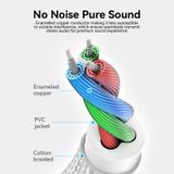  Cáp âm thanh AUX 3.5mm nối dài Vention Cotton Braided Audio AUX 3.5mm Male to AUX 3.5mm Female - BHE ( Cáp Audio AUX 3.5mm nối dài, AUX 3.5mm đực sang cái, Audio Extention Cable) 