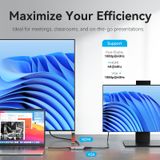  Hub chuyển đa năng Vention 4-in-1 Type C Docking Station (USB-C to HDMI/VGA/USB 3.0/PD, 4K@60Hz Support, PD100W ) 