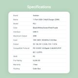  Củ sạc nhanh 1 cổng Type C Vention Fast Charger 20W FEJ (QC 3.0/ PD 3.0/ AFC/FCP Quick charge support) 