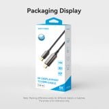  Cáp chuyển DisplayPort sang HDMI Vention Support 8K@60Hz/4K@144Hz/4K@120Hz - HFP (DisplayPort 1.4 Male to HDMI 2.1 Male, 4K/8K/ 3D Support) 