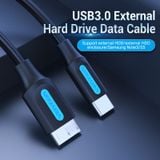  Cáp sạc nhanh C to Micro-B VENTION CQA (2A, Fast Charging Data, 5Gbps) 