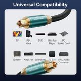  Cáp Quang Âm thanh chất lượng cao Vention Cotton Braided Optical Fiber Audio Cable - BKB (đầu mạ vàng, chống nhiểu/méo, no Latency) 