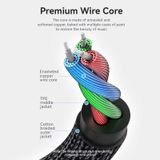  Cotton Braided 3.5mm Male to Male Audio Cable 