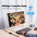  Dây Cáp Mạng Nối Dài Cat.8 SFTP VENTION IKH (Round Cable, 40Gbps, 2000MHz) 