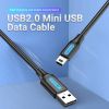 Cáp Sạc Nhanh USB to Mini USB VENTION VAS-A14 (2A, 480Mbps) 