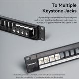  Bộ Panel cổng mạng Vention 24 Ports Unloaded Keystone Patch Panel - KJA (24 Port) 