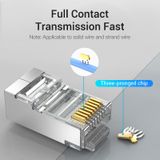  Đầu nối mạng tốc độ cao,  chống nhiểu Vention Cat.5E FTP RJ45 Modular Plug Transparent - IDA 
