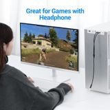  Dây cáp âm thanh chất lượng cao AUX Audio 3.5mm 2 in 1 VENTION BBU 
