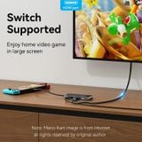  HUB mở rộng đa năng 7in1 Vention USB-C to HDMI/VGA/USB 3.0x3/RJ45/PD Docking Station - TFK (PD100W, HMDI 4K@30Hz +VGA 1080P@60Hz, 1000Mbps LAN) 