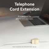  Đầu chia cổng điện thoại bàn Vention RJ11 Female to 2 Female Telephone In-line Coupler Yellow - IRBY0 (Splits 1 telephone line into 2) 