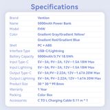  Vention 5000mAh Power Bank 20W 
