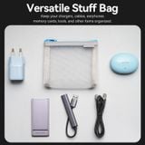  Túi phụ kiện Vention Mesh Bag Gray - KRE (10cm x 12cm, Bộ 2/4/6 túi) 