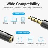  Đầu Chuyển Âm Thanh Jack 3.5mm to 2.5mm VENTION BFB (Male to Female) 