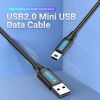  Cáp Sạc Nhanh USB to Mini-B VENTION COM (USB2.0, 480Mbps) 
