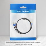  Cotton Braided 3.5mm Male to 2RCA Male Audio Cable Blue Aluminum Alloy Type 
