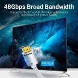  Cáp HDMI2.1 VENTION ALC (1080P@160Hz / 2K@144Hz / 4K@120Hz / 8K@60Hz, Static HDR, Dynamic HDR, VRR, QMS, ALLM, 32 audio channels, 1536KHz audio sampling rate, eARC, QFT, 3D Vision) 